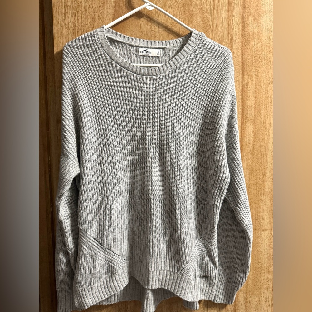 Hollister Gray Knit Sweater